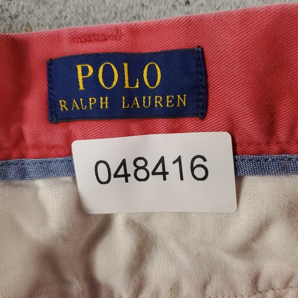 Ralph Lauren Shorts Womens Size 42 Red/Pink Casual Flat Front Chino Ladies - Picture 9 of 9